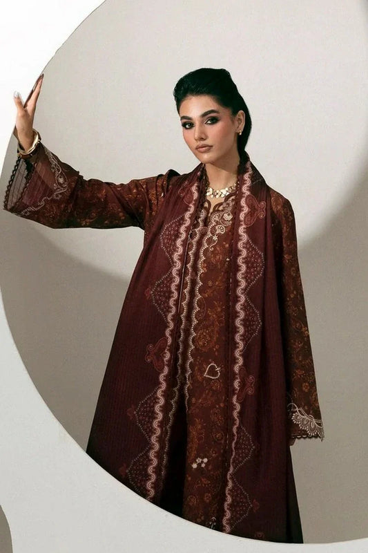 Picture of Qalamkar - QPrints Winter Collection - QPW-01 (A) Jaza - Unstitched - Available at Raja Sahib