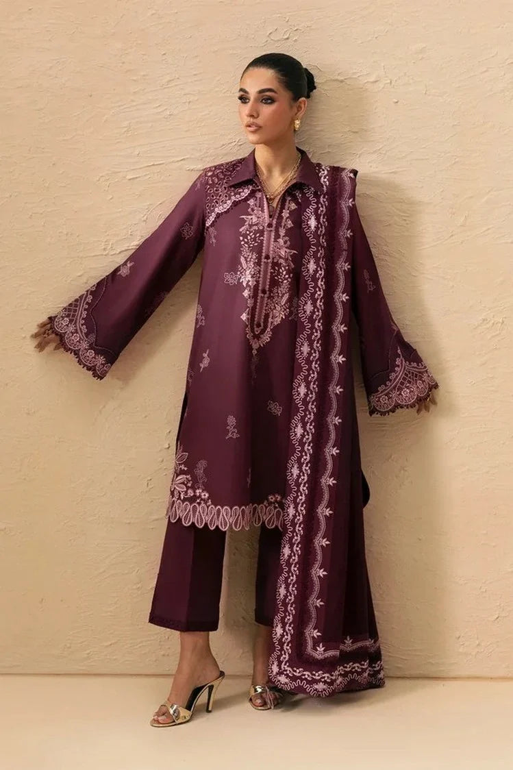 Picture of Qalamkar - QPrints Winter Collection - QPW-02 (B) Veena - Unstitched - Available at Raja Sahib
