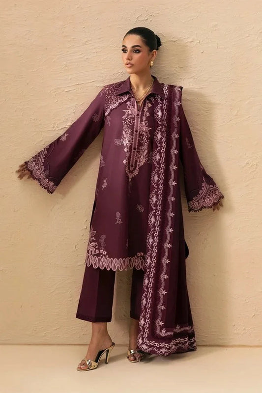 Qalamkar - QPrints Winter Collection - QPW-02 (B) Veena - Unstitched