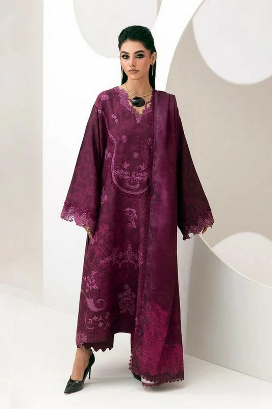 Qalamkar - QPrints Winter Collection - QPW-03 (B) Mala - Unstitched