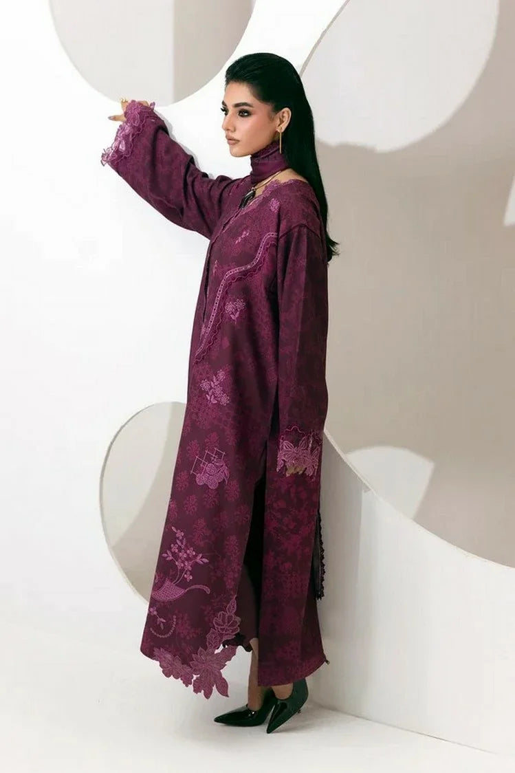 Picture of Qalamkar - QPrints Winter Collection - QPW-03 (B) Mala - Unstitched - Available at Raja Sahib