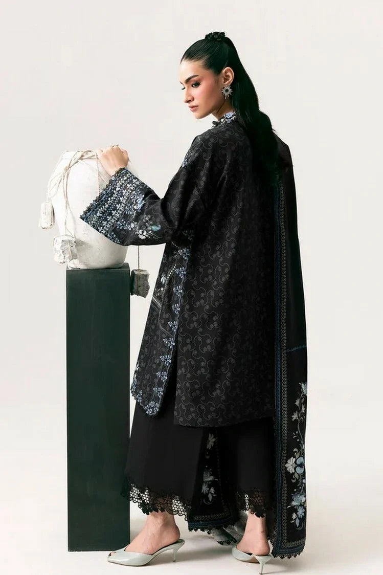 Picture of Qalamkar - QPrints Winter Collection - QPW-05 (A) Luna - Unstitched - Available at Raja Sahib