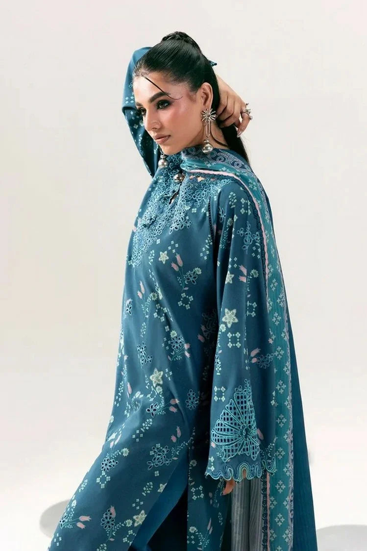 Picture of Qalamkar - QPrints Winter Collection - QPW-06 (B) Rohi - Unstitched - Available at Raja Sahib