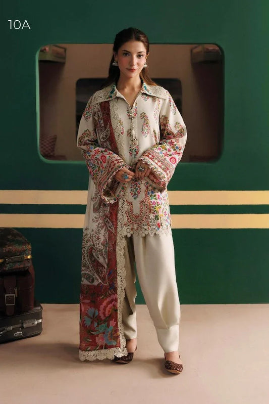 Picture of Maria B - M Basics Winter Aglastation - Design-10A - Unstitched - Available at Raja Sahib
