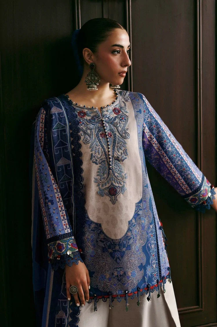 Picture of Maria B - M Basics Winter Aglastation - Design-1A - Unstitched - Available at Raja Sahib