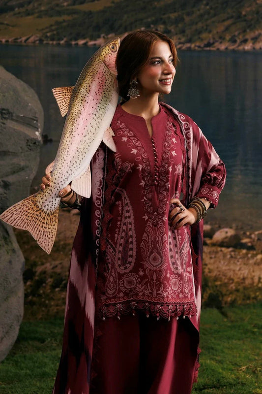 Picture of Maria B - M Basics Winter Aglastation - Design-2A - Unstitched - Available at Raja Sahib