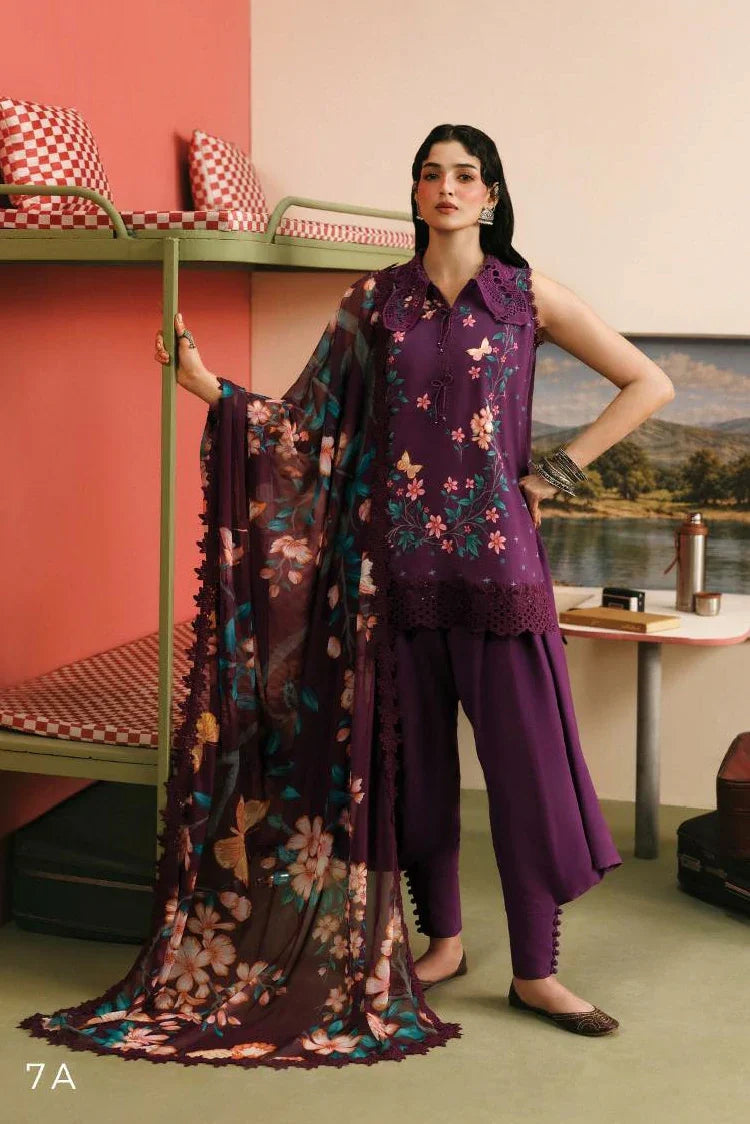 Picture of Maria B - M Basics Winter Aglastation - Design-7A - Unstitched - Available at Raja Sahib