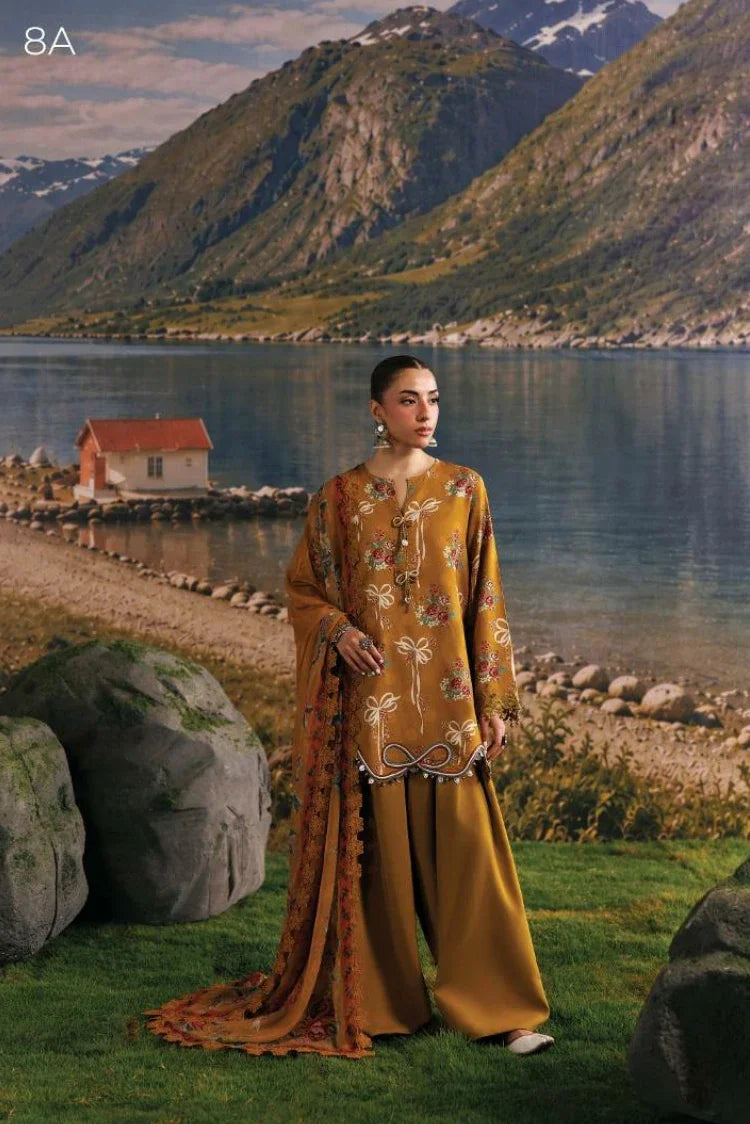 Picture of Maria B - M Basics Winter Aglastation - Design-8A - Unstitched - Available at Raja Sahib