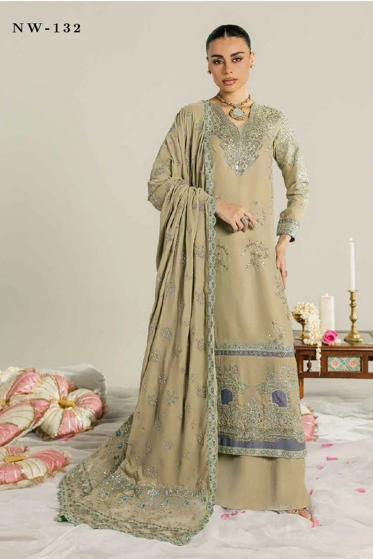 Nureh - Maya Embroidered Velvet Collection Vol 1 - NW-132 - Unstitched