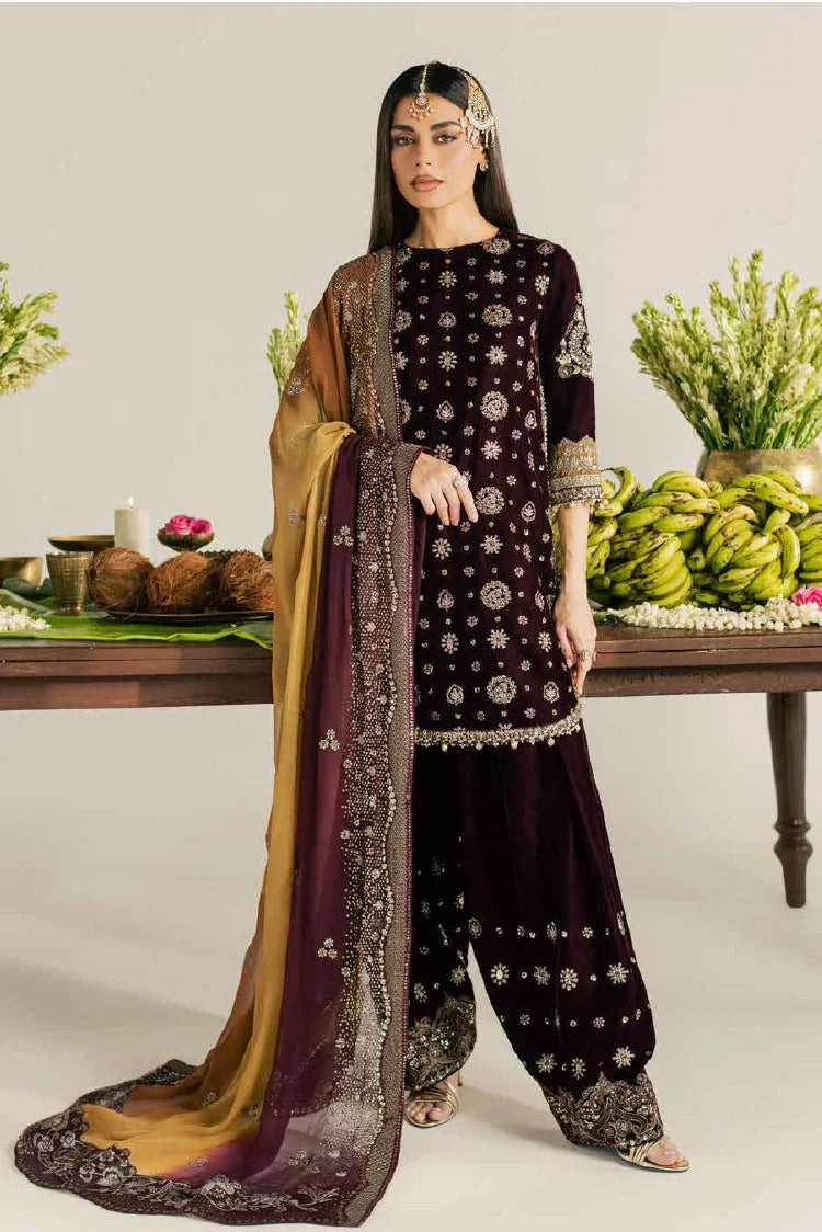 Nureh - Maya Embroidered Velvet Collection Vol 1 - NW-134 - Unstitched