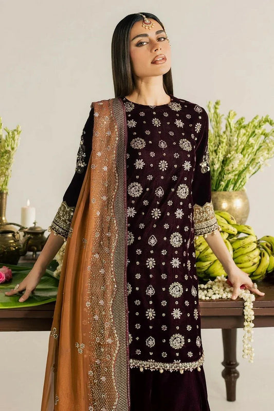 Picture of Nureh - Maya Embroidered Velvet Collection Vol 1 - NW-134 - Unstitched - Available at Raja Sahib
