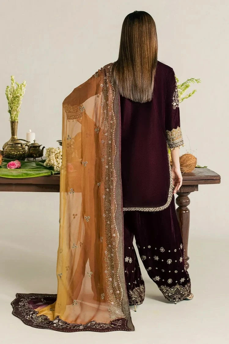 Picture of Nureh - Maya Embroidered Velvet Collection Vol 1 - NW-134 - Unstitched - Available at Raja Sahib