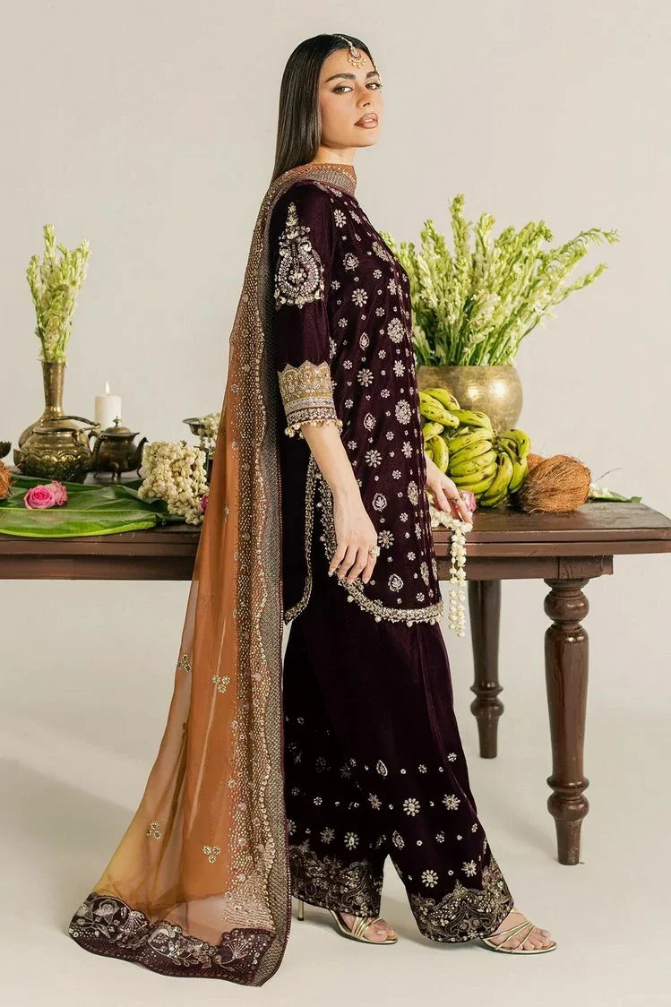Picture of Nureh - Maya Embroidered Velvet Collection Vol 1 - NW-134 - Unstitched - Available at Raja Sahib
