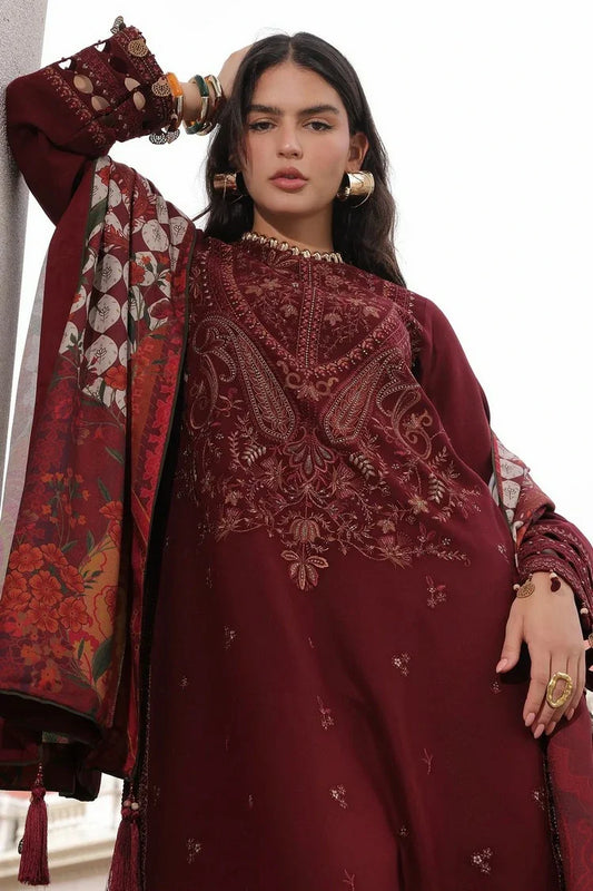 Picture of Charizma - Poshima Embroidered Peach Leather Collection Vol 3 - PSW6-18 - Unstitched - Available at Raja Sahib
