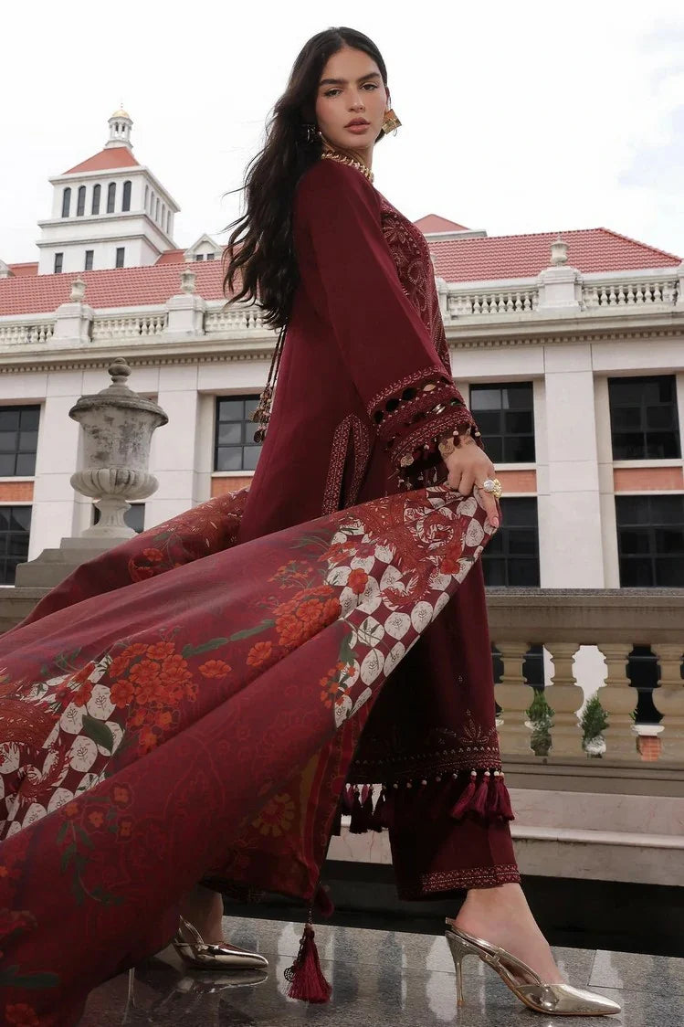Picture of Charizma - Poshima Embroidered Peach Leather Collection Vol 3 - PSW6-18 - Unstitched - Available at Raja Sahib