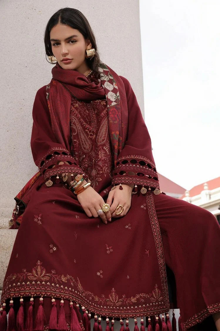 Picture of Charizma - Poshima Embroidered Peach Leather Collection Vol 3 - PSW6-18 - Unstitched - Available at Raja Sahib
