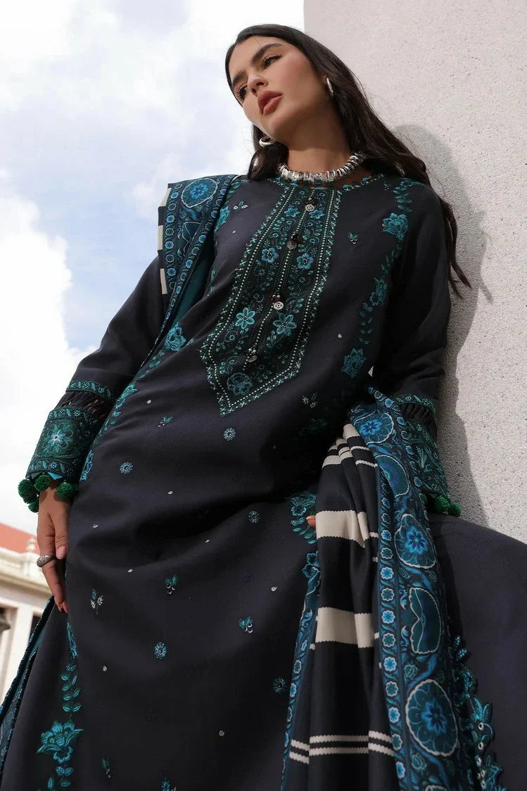 Picture of Charizma - Poshima Embroidered Peach Leather Collection Vol 3 - PSW6-19 - Unstitched - Available at Raja Sahib