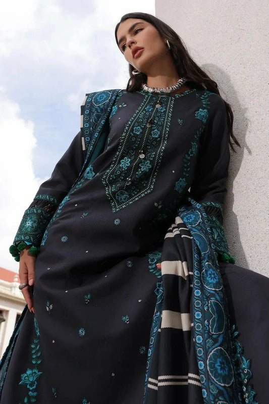 Picture of Charizma - Poshima Embroidered Peach Leather Collection Vol 3 - PSW6-19 - Unstitched - Available at Raja Sahib