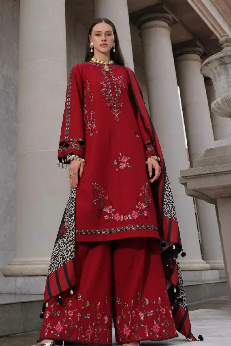 Charizma - Poshima Embroidered Peach Leather Collection Vol 3 - PSW6-20 - Unstitched