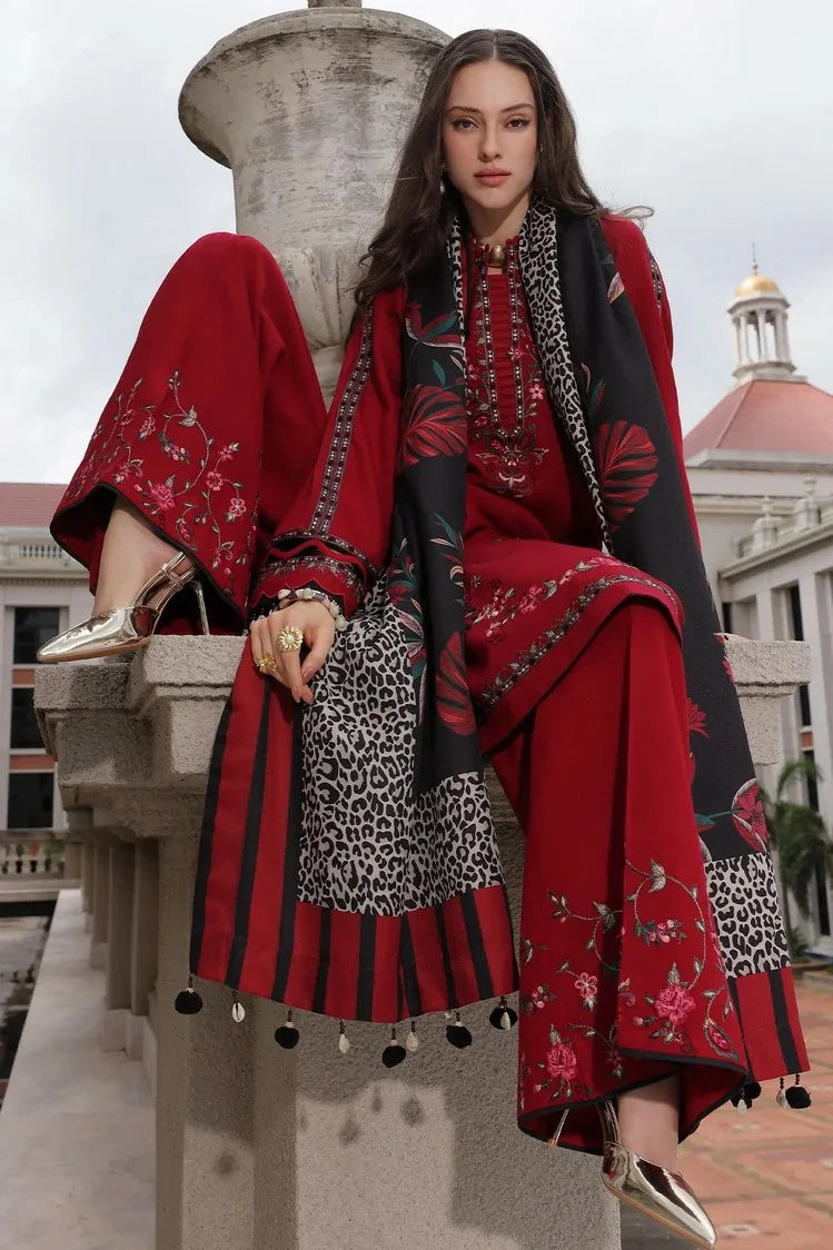 Picture of Charizma - Poshima Embroidered Peach Leather Collection Vol 3 - PSW6-20 - Unstitched - Available at Raja Sahib