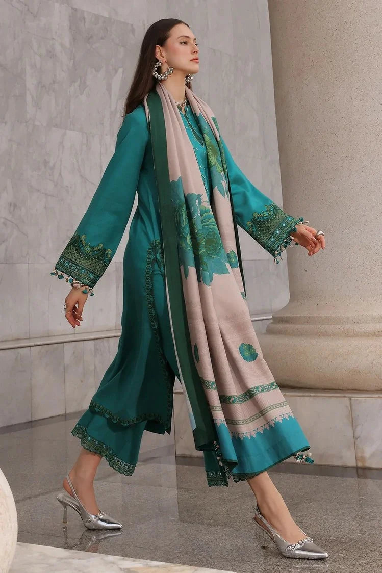 Picture of Charizma - Poshima Embroidered Peach Leather Collection Vol 3 - PSW6-21 - Unstitched - Available at Raja Sahib