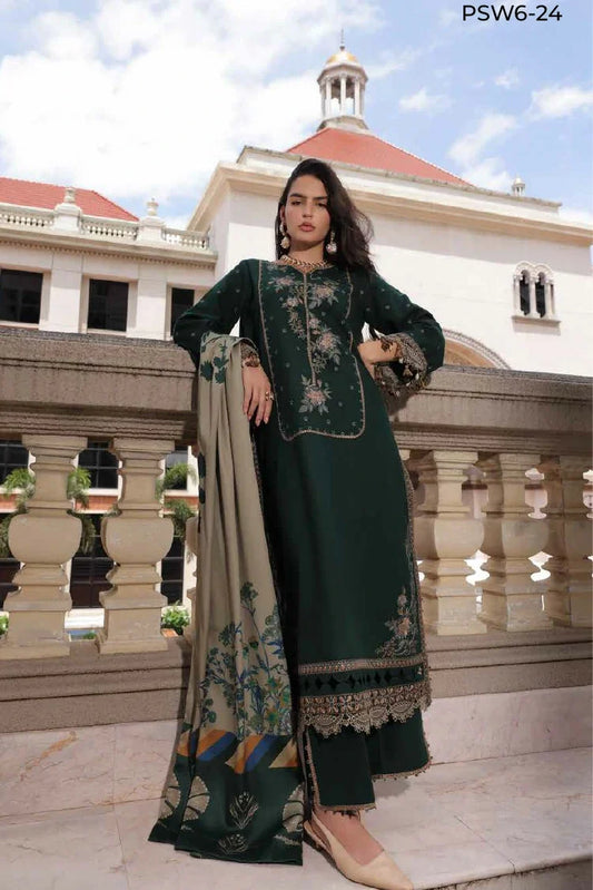 Charizma - Poshima Embroidered Peach Leather Collection Vol 3 - PSW6-24 - Unstitched