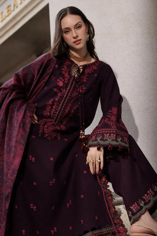 Charizma - Poshima Embroidered Peach Leather Collection Vol 3 - PSW6-25 - Unstitched