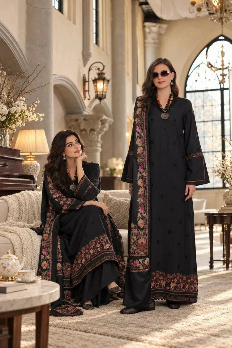 Picture of Noor by Saadia Asad - Noor Winter Embroidered Prinkhaas - Design-2A - Unstitched - Available at Raja Sahib