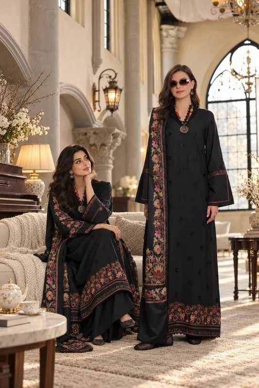 Picture of Noor by Saadia Asad - Noor Winter Embroidered Prinkhaas - Design-2A - Unstitched - Available at Raja Sahib