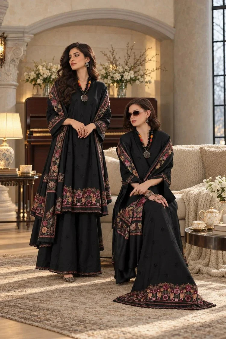 Picture of Noor by Saadia Asad - Noor Winter Embroidered Prinkhaas - Design-2A - Unstitched - Available at Raja Sahib