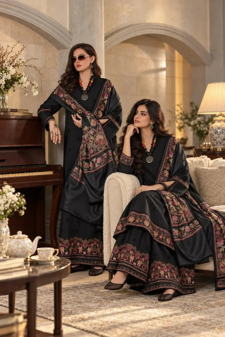 Picture of Noor by Saadia Asad - Noor Winter Embroidered Prinkhaas - Design-2A - Unstitched - Available at Raja Sahib