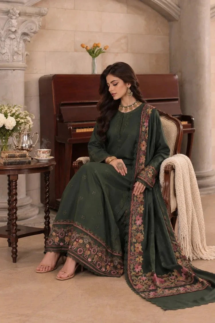 Picture of Noor by Saadia Asad - Noor Winter Embroidered Prinkhaas - Design-2B - Unstitched - Available at Raja Sahib