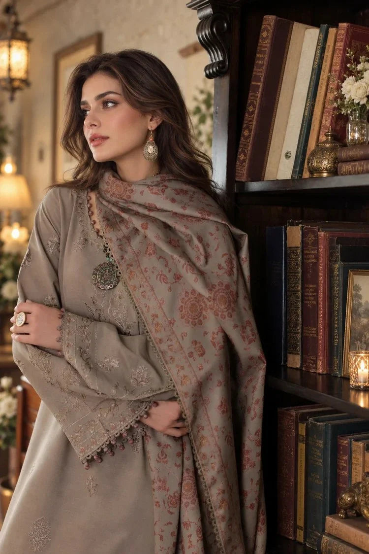 Picture of Noor by Saadia Asad - Noor Winter Embroidered Prinkhaas - Design-3A - Unstitched - Available at Raja Sahib