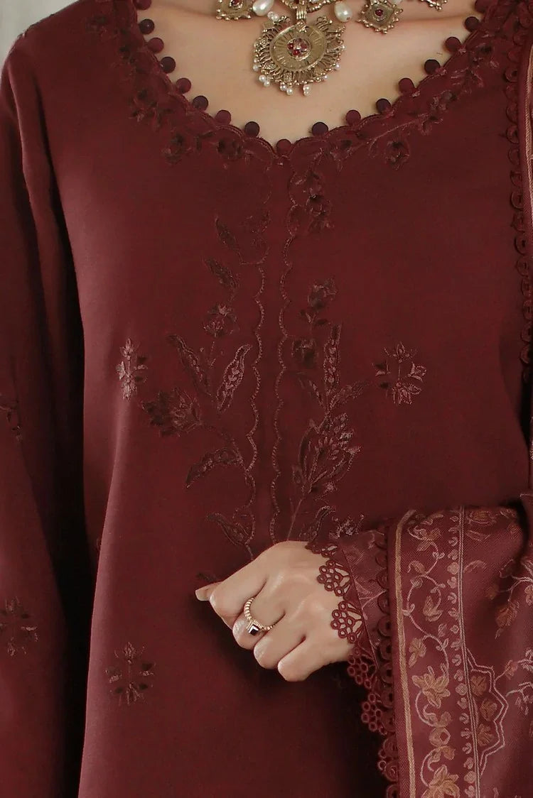 Picture of Noor by Saadia Asad - Noor Winter Embroidered Prinkhaas - Design-3B - Unstitched - Available at Raja Sahib