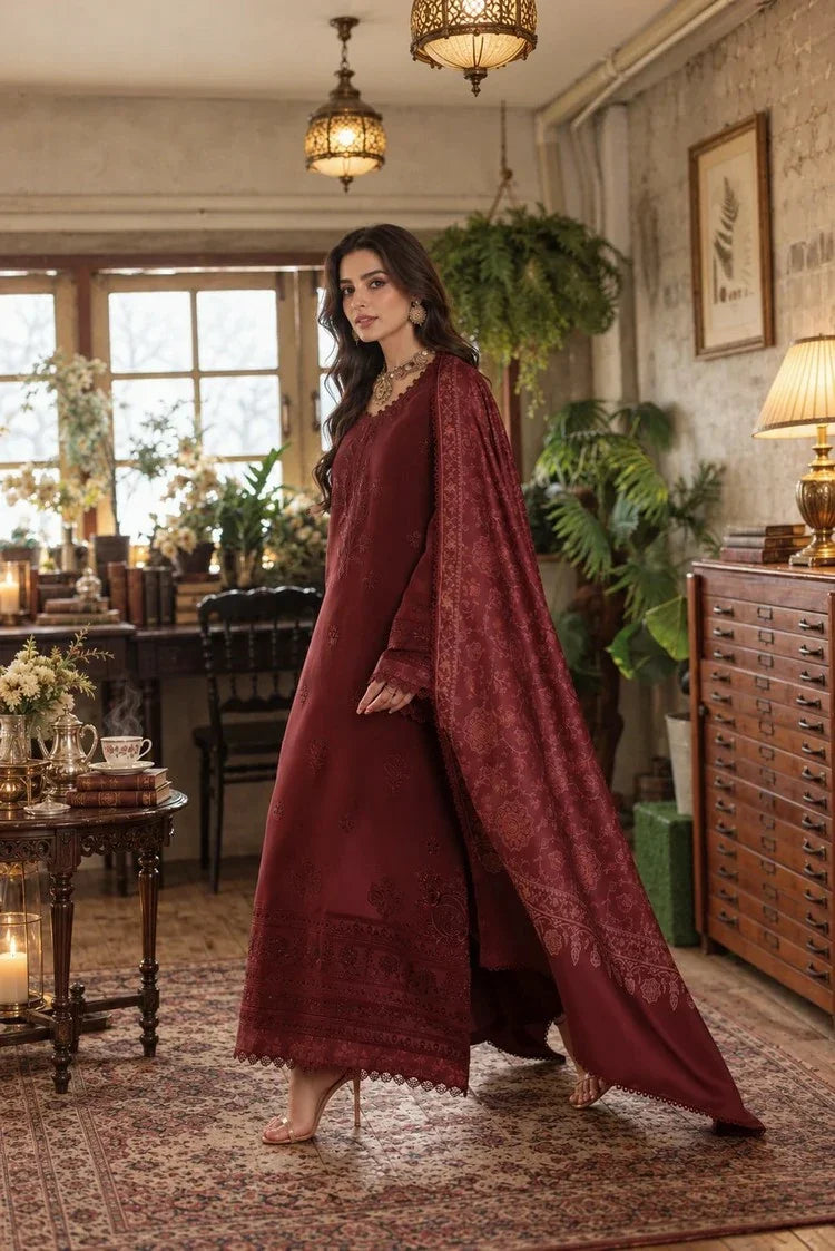 Picture of Noor by Saadia Asad - Noor Winter Embroidered Prinkhaas - Design-3B - Unstitched - Available at Raja Sahib