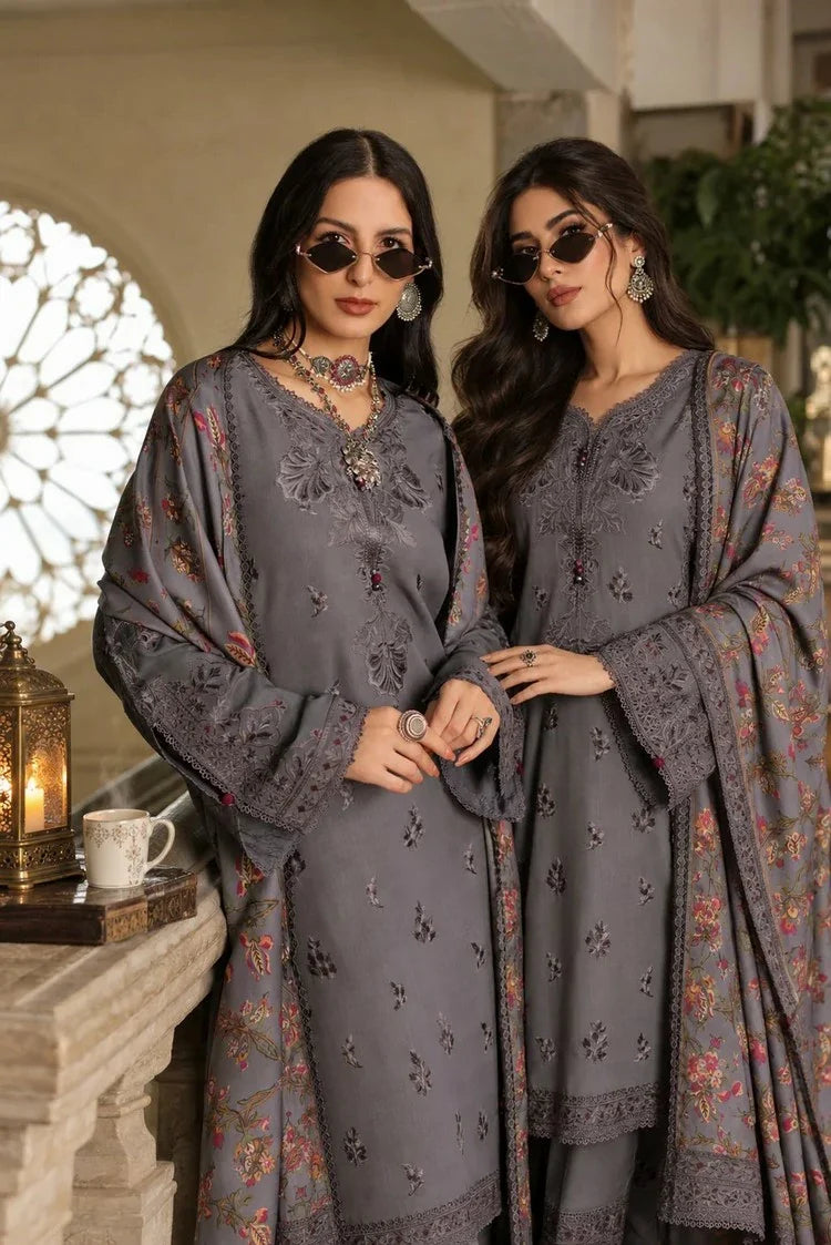 Picture of Noor by Saadia Asad - Noor Winter Embroidered Prinkhaas - Design-4A - Unstitched - Available at Raja Sahib