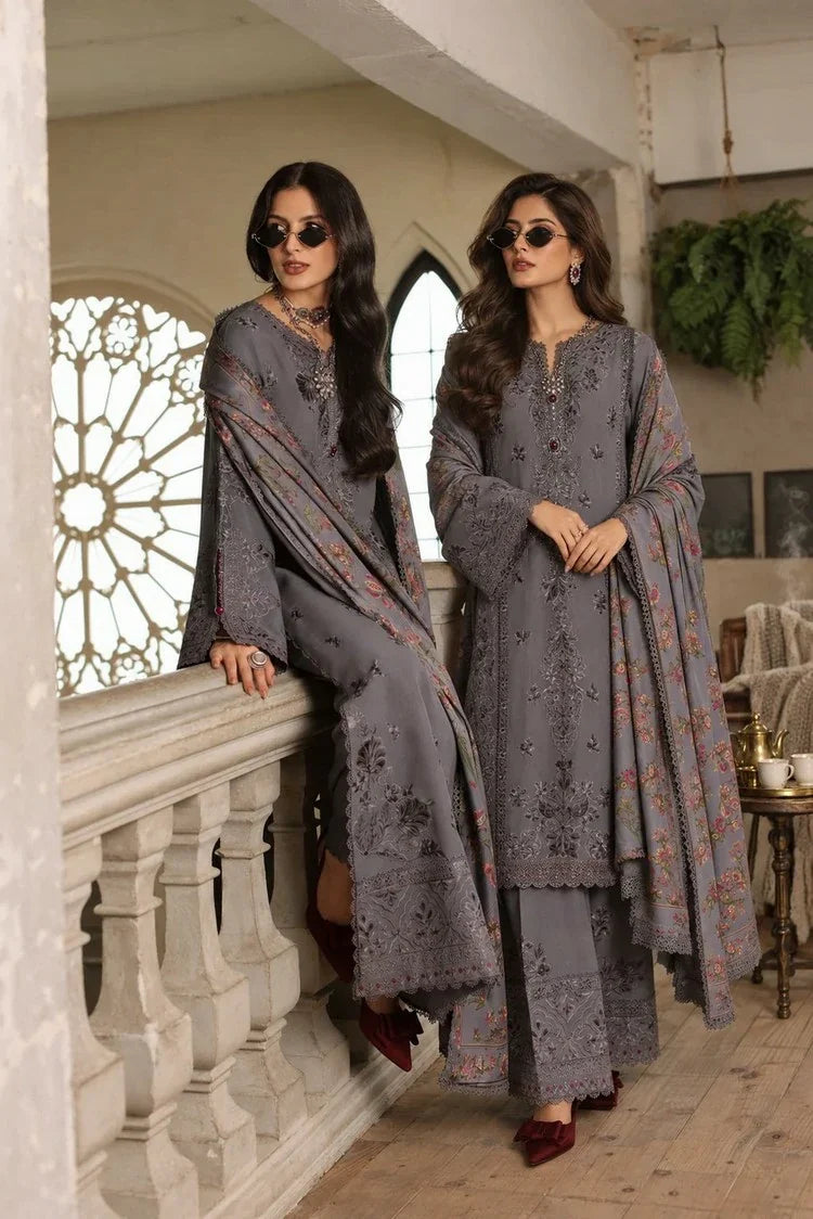 Picture of Noor by Saadia Asad - Noor Winter Embroidered Prinkhaas - Design-4A - Unstitched - Available at Raja Sahib
