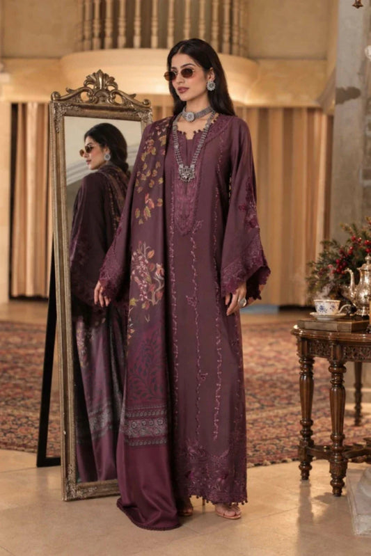 Picture of Noor by Saadia Asad - Noor Winter Embroidered Prinkhaas - Design-5A - Unstitched - Available at Raja Sahib