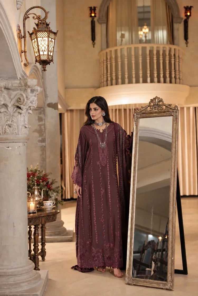 Picture of Noor by Saadia Asad - Noor Winter Embroidered Prinkhaas - Design-5A - Unstitched - Available at Raja Sahib