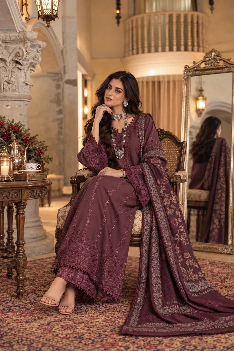 Picture of Noor by Saadia Asad - Noor Winter Embroidered Prinkhaas - Design-5A - Unstitched - Available at Raja Sahib