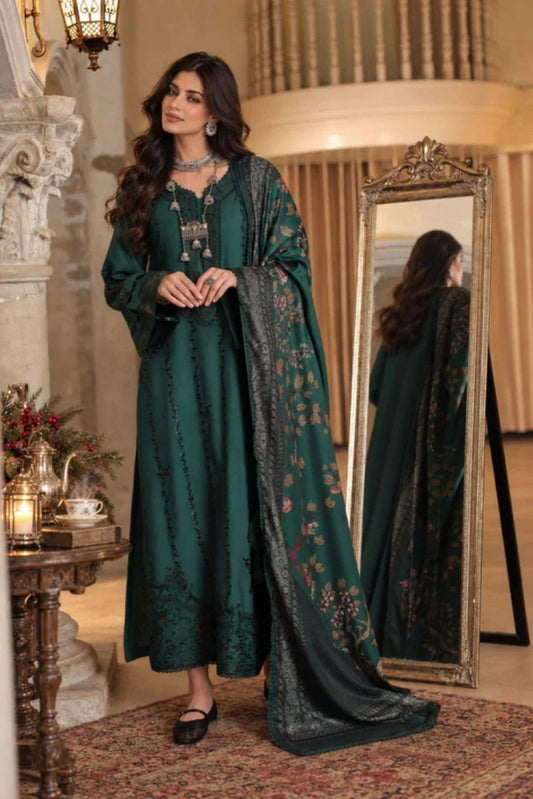 Picture of Noor by Saadia Asad - Noor Winter Embroidered Prinkhaas - Design-5B - Unstitched - Available at Raja Sahib
