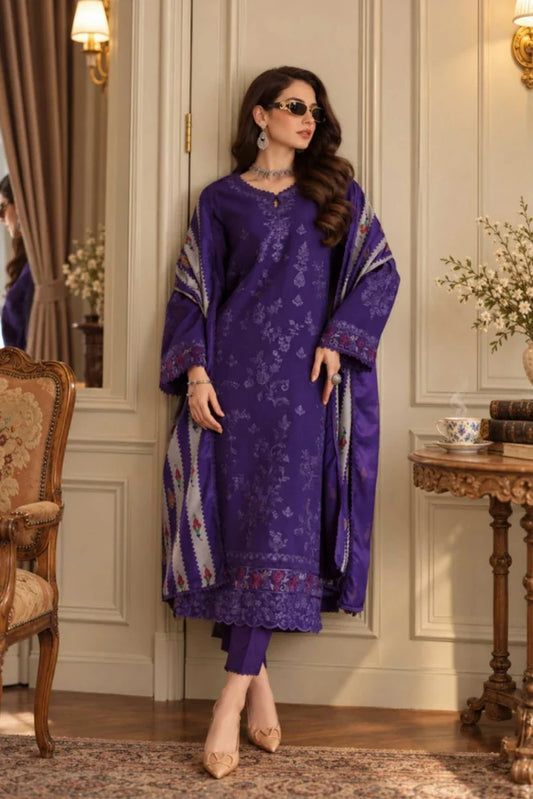 Picture of Noor by Saadia Asad - Noor Winter Embroidered Prinkhaas - Design-6B - Unstitched - Available at Raja Sahib