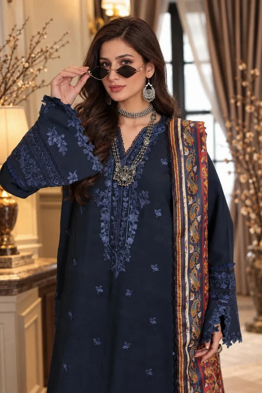 Picture of Noor by Saadia Asad - Noor Winter Embroidered Prinkhaas - Design-7A - Unstitched - Available at Raja Sahib