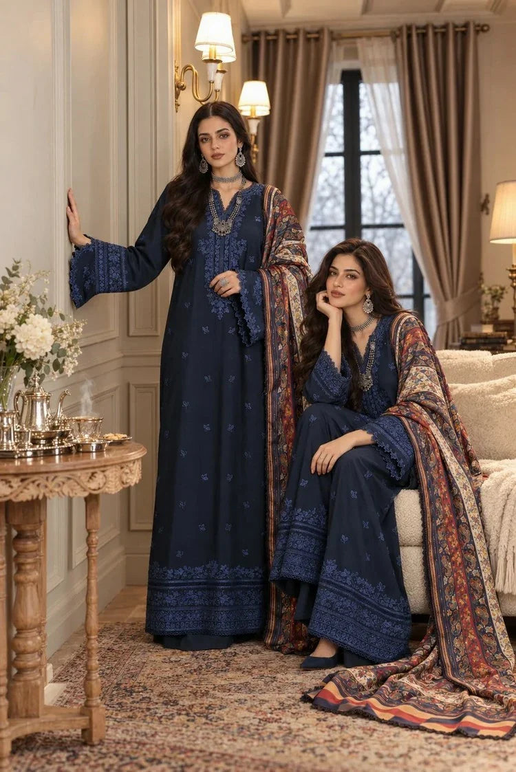 Picture of Noor by Saadia Asad - Noor Winter Embroidered Prinkhaas - Design-7A - Unstitched - Available at Raja Sahib