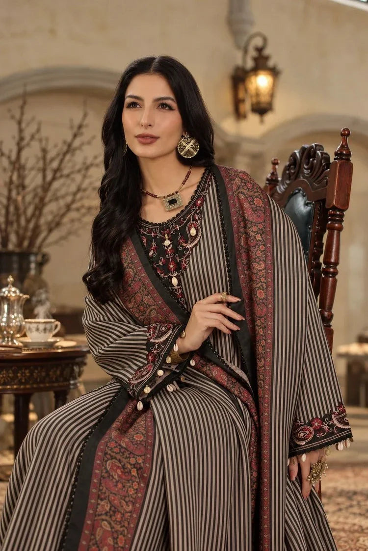Picture of Noor by Saadia Asad - Noor Winter Embroidered Prinkhaas - Design-9B - Unstitched - Available at Raja Sahib