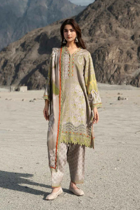 Charizma - Combination Embroidered Linen Collection Vol 3 - CCW7-19 - Unstitched