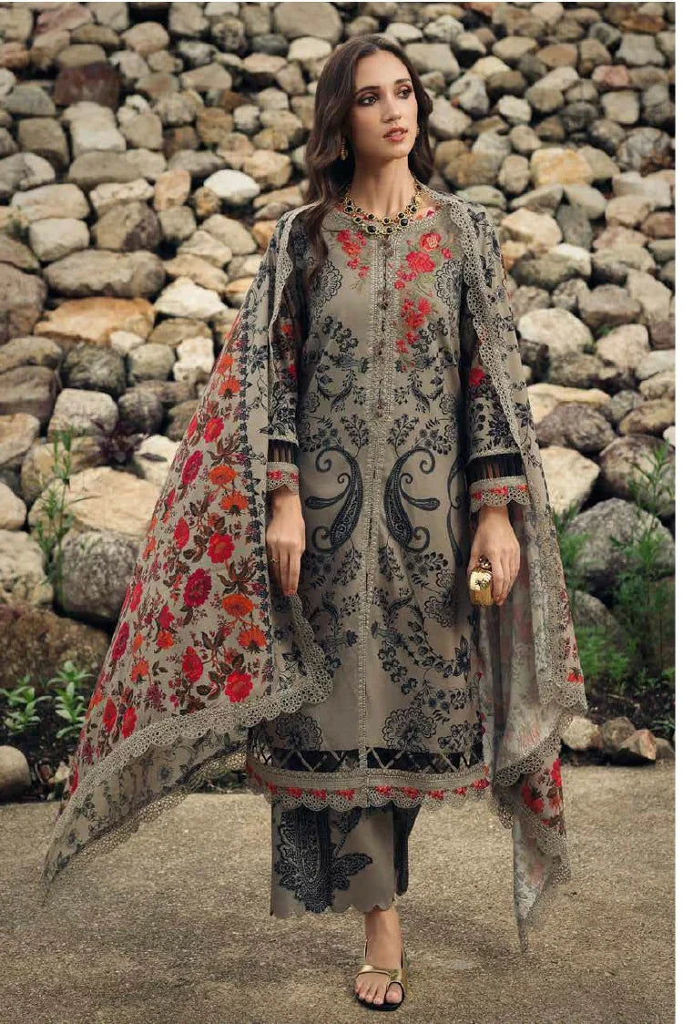 Charizma - Combination Embroidered Linen Collection Vol 3 - CCW7-24 - Unstitched