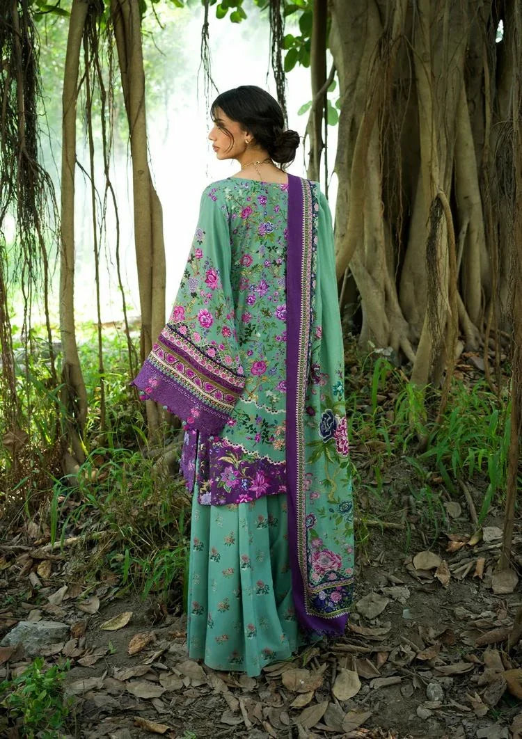 Picture of Elaf - Wilderness Pashmina Shawl Edit - EWR-6A HEATHER - Unstitched - Available at Raja Sahib