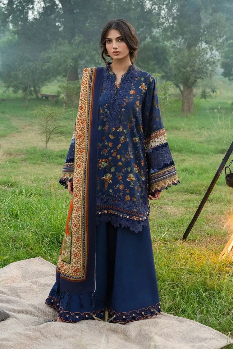 Picture of Elaf - Wilderness Pashmina Shawl Edit - EWR-8B ELSEWHERE - Unstitched - Available at Raja Sahib