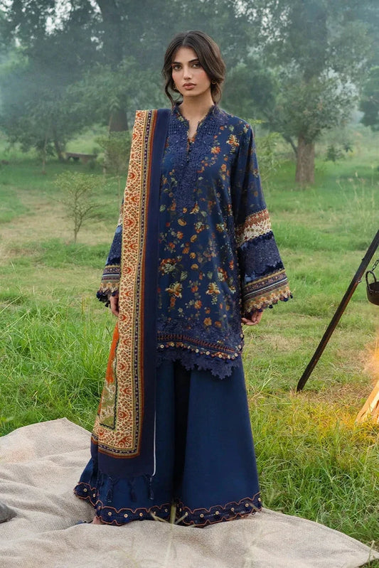 Picture of Elaf - Wilderness Pashmina Shawl Edit - EWR-8B ELSEWHERE - Unstitched - Available at Raja Sahib